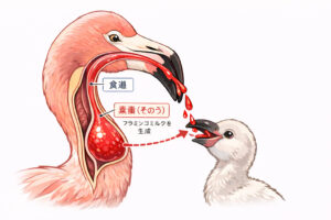 フラミンゴの素嚢