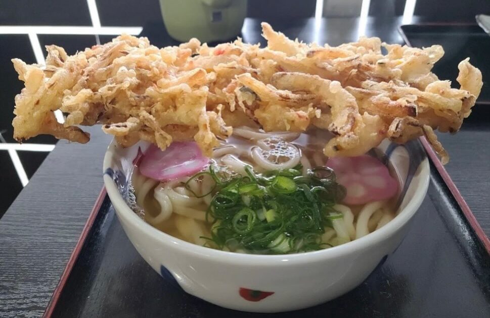 巨大かき揚げうどん