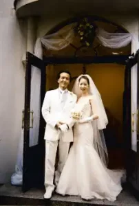 増田恵子と桑木知二の結婚写真