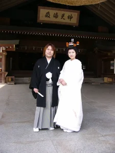 真矢と石黒彩の挙式写真