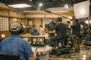 ドラマの撮影現場