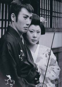 市川雷蔵と中村玉緒
