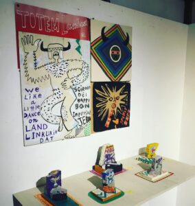 加藤士門の個展会場