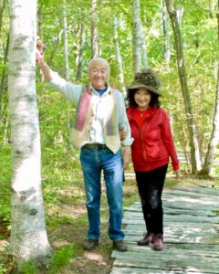 晩年の柳生博と二階堂有希子