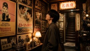 映画が好きな青年のイメージ