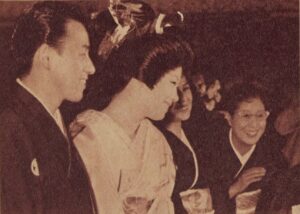 水谷八重子と白木秀雄の結婚写真