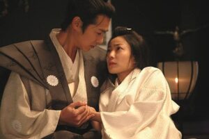 堺雅人と菅野美穂の大奥の共演写真