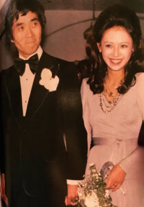 加賀まりこと高田明侑の結婚写真